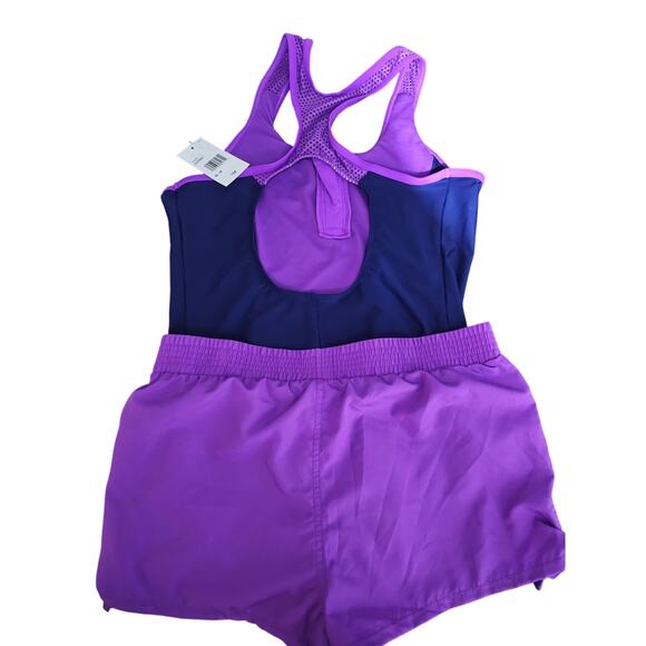 NEW Zeroxposur Swimsuit Set Girls Size XL 16 Swim Shorts and One Piece (918) - Picture 4 of 6